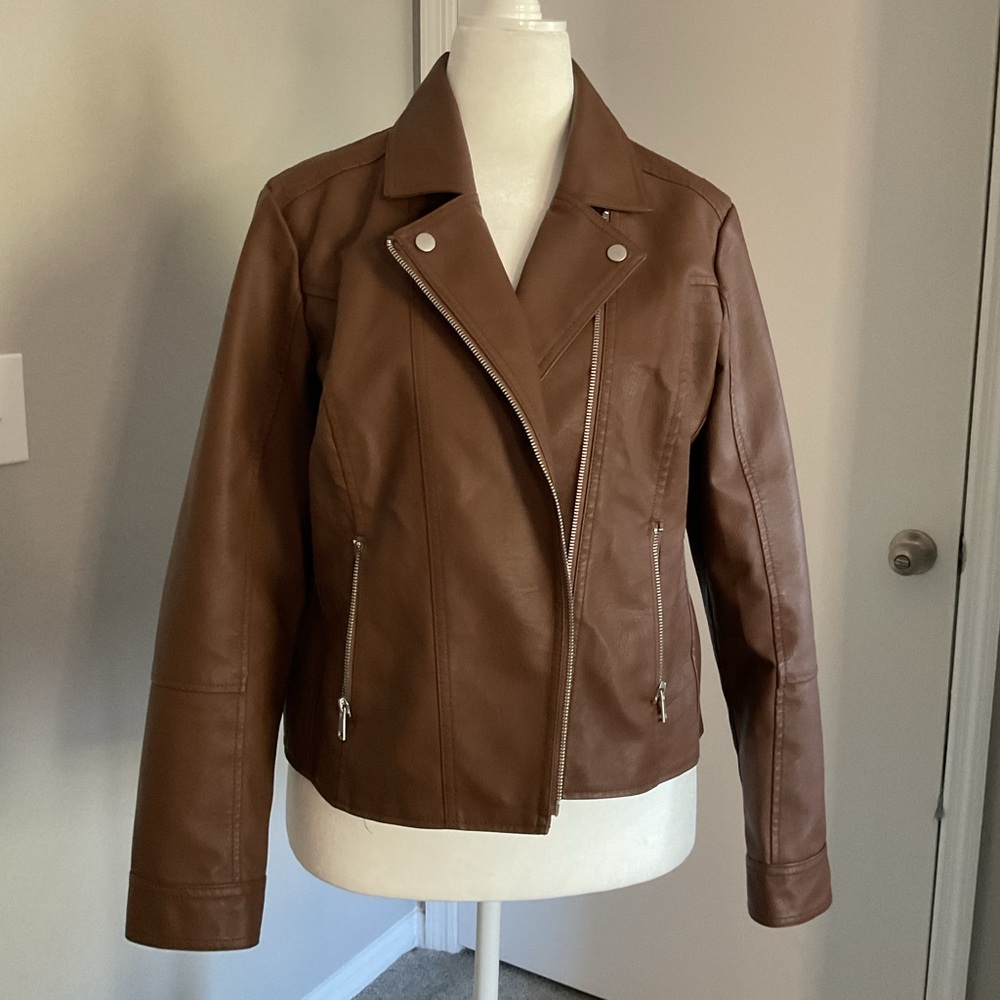 Brown Leather Women's Jacket